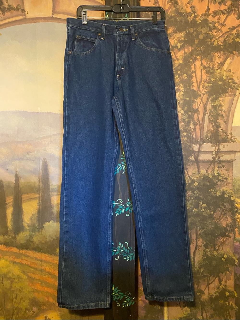 Wrangler Straight Leg Dark Wash Men’s Jeans